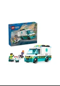 Lego City Acil Yardım Ambulansı 60451 Lisanslı Ürün - 1