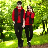 Kışlık Sevgili Kombini Şık Kadın Üçlü Eşofman - 1