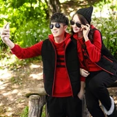 Kışlık Sevgili Kombini Şık Kadın Üçlü Eşofman - 5