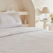 Karaca Home White Collection Lavin %100 Pamuk Çift Kişilik Nevresim Takımı Taş - 4