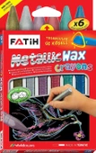 Fatih Mum Pastel Boya Wax Crayons Metalic Kısa 6 Renk | 50180 - 1