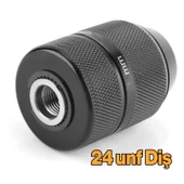 Kilitli Metal Mandren Adaptör Anahtarsız 0.8-10 mm 1/32"-3/8" UNF (Diş) Kırıcı Delici Matkap Uyumlu - 4