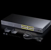 Cudy GS1020PS2 16 Port 10/100/1000Mbps 2*SFP VLAN&Extend 200W 19" Rock-Mount POE+ Ethernet Switch - 1