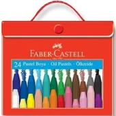 Faber-Castell Pastel Boya 24 Renk Plastik Çantali - 1