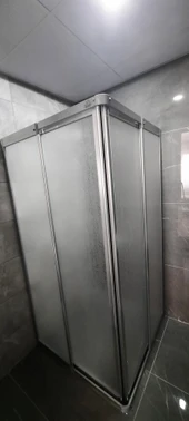 Girayduş 80x110 köşe girişli parlak profil mika duşakabin - 3