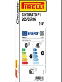 Pirelli 205/55R16 91V Cinturato P1 Pc01 Oto Yaz Lastiği(Üretim Tarihi: 2025) thumbnail 2