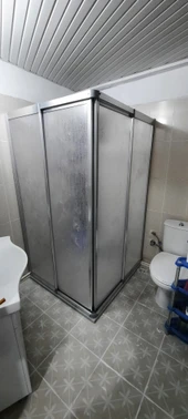 Girayduş 80x120 köşe girişli parlak profil mika duşakabin - 3