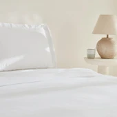 Karaca Home White Collection Felves %100 Pamuk Çift Kişilik Nevresim Takımı Beyaz - 3