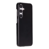 Samsung Galaxy S25 Uyumlu, Hakiki Deri, El Yapımı Arka Kapak, Kömür Siyah - 1