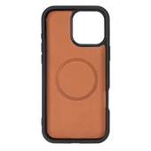 Apple iPhone 16 Pro uyumlu, Hakiki Deri, El Yapımı, Cüzdanlı Kılıf, Limon Sarı - 3