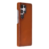 Samsung Galaxy S25 Ultra Uyumlu, Hakiki Deri, El Yapımı Arka Kapak, Gölgeli Taba - 1