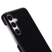 Samsung Galaxy S25 Uyumlu, Hakiki Deri, El Yapımı Arka Kapak, Kömür Siyah - 2