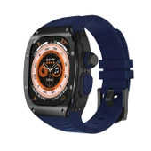 Cbtx iOS Uyumlu Watch Ultra 49mm Zırh Paslanmaz Çelik Kılıf Tpu Watch Kayış - 1