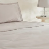 Karaca Home White Collection Felves %100 Pamuk Çift Kişilik Nevresim Takımı Açık Gri - 3
