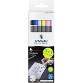 Schneider Paint-It 070 Brush Pen Klasik 6 Renk (ML07010502) - 1