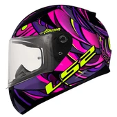 LS2 RAPID 2 ATHENA SİYAH-MOR KASK - 2