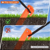 Evolite Arancio ABS Çadır Kazığı 23 cm 6 Adet - 7