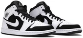 Nike Air Jordan 1 Mid White Black Tuxedo - 2