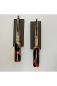 Led Işıklı Ceviz Renkli Vitray Cam Salon Bar bahçe Dekoru Şarap Şişesi Duvar Aplik 2'li Set - 7