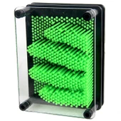 KÜÇÜK BOY 13X10 CM YEŞİL PİN ART VIP GREEN 3-DİMENSİONAL PİN SCULPTURE YEŞİL PİNART 3D ÇİVİ SANATI - 2
