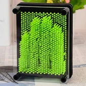 KÜÇÜK BOY 13X10 CM YEŞİL PİN ART VIP GREEN 3-DİMENSİONAL PİN SCULPTURE YEŞİL PİNART 3D ÇİVİ SANATI - 3