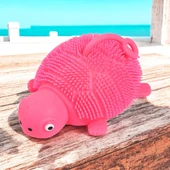 LED IŞIKLI KAPLUMBAĞA OYUNCAK FUŞYA KAPLUMBAĞA STRES OYUNCAĞI FUŞYA IŞIKLI YUMUŞAK YOYO KAPLUMBAĞA - 1