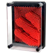 KÜÇÜK BOY 13X10 CM KIRMIZI PİN ART VIP RED 3-DİMENSİONAL PİN SCULPTURE KIRMIZI PİNART 3D ÇİVİ SANATI thumbnail 1