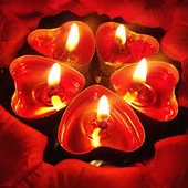 100 ADET TEA LİGHT KALPLİ MUM KIRMIZI MUM KIRMIZI TEALİGHT MUM SEVGİLİLER GÜNÜNE ÖZEL DEKOR MUM thumbnail 4