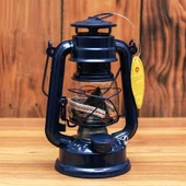 VIP 30 CM METAL GEMİCİ FENERİ LACİVERT GAZ LAMBASI LACİVERT GEMİCİ FENERİ KAMP LAMBASI ÇADIR LAMBASI - 1