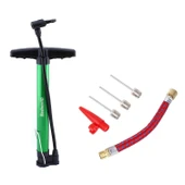 Bisiklet Pompa Seti 30 cm El Tipi Ayak Tutamaklı Hava Top Şişirme Plastik Başlıklı Borulu İğne Uçlu thumbnail 6