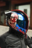 LS2 RAPID 2 RACE ZOMBIE SİYAH-KIRMIZI KASK - 6