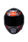LS2 Storm 2 Racer Full Face Motosiklet Kaskı Şeffaf Siyah Vizörlü - 4
