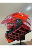 Scoyco X507 GÜNEŞ VİZÖRLÜ KAPALI MOTOSİKLET KASKI TURUNCU - 3
