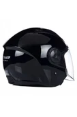 LS2 Airflow 2 Parlak Siyah Açık Motosiklet Kaskı - 6