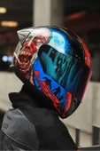 LS2 RAPID 2 RACE ZOMBIE SİYAH-KIRMIZI KASK - 7