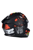 LS2 Stream 2 Angry Monkey Kapalı Kask Mat Siyah-kırmızı thumbnail 4