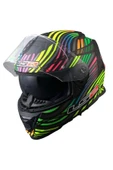 LS2 Storm 2 Power Mat Siyah-gökkuşağı Kask - 7