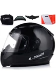 LS2 Rapıd 2 Parlak Siyah Fullface Motosiklet Kaskı - 5