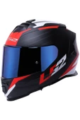 LS2 Storm 2 Nerve Kırmızı  Full Face  Motosiklet Kaskı Mavi Camlı thumbnail 1