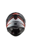 LS2 Ff800 Storm 2 Nerve Mat Black Red Motorcu Kaskı - 3
