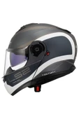 LS2 Strobe 2 Vıctory Mat Gri-mavi-kum Kask - 2