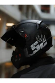 LS2 Rapid 2 Clawn Mat Siyah-gri-kırmızı Kask - 2