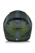 LS2 RAPID II THUNDER BIRDS MAT YEŞİL MOTOSİKLET KASKI MAVİ CAMLI - 6