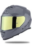 LS2 Storm 2 Nardo Gri  Full Face Motosiklet Kaskı Gold Camlı - 1