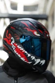 LS2 RAPID 2 KAIJU MAT SİYAH-KIRMIZI-BEYAZ KASK - 2