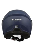 LS2 AIRFLOW 2 MAT NAVY MAVİ AÇIK MOTOSİKLET KASKI - 4