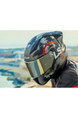 LS2 RAPID 2 RACE CIRCLE  FULLFACE MOTOSİKLET KASKI GRİ CAMLI - 4