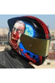 LS2 Rapıd 2 Race Zombıe Fullface Motosiklet Kaskı Gold Camlı - 2