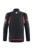 Scoyco JK176 WATERPROOF 4 MEVSİM MOTOSİKLET MONTU SİYAHKIRMIZI thumbnail 4