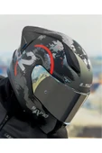 LS2 RAPID 2 RACE CIRCLE  FULLFACE MOTOSİKLET KASKI GRİ CAMLI - 5